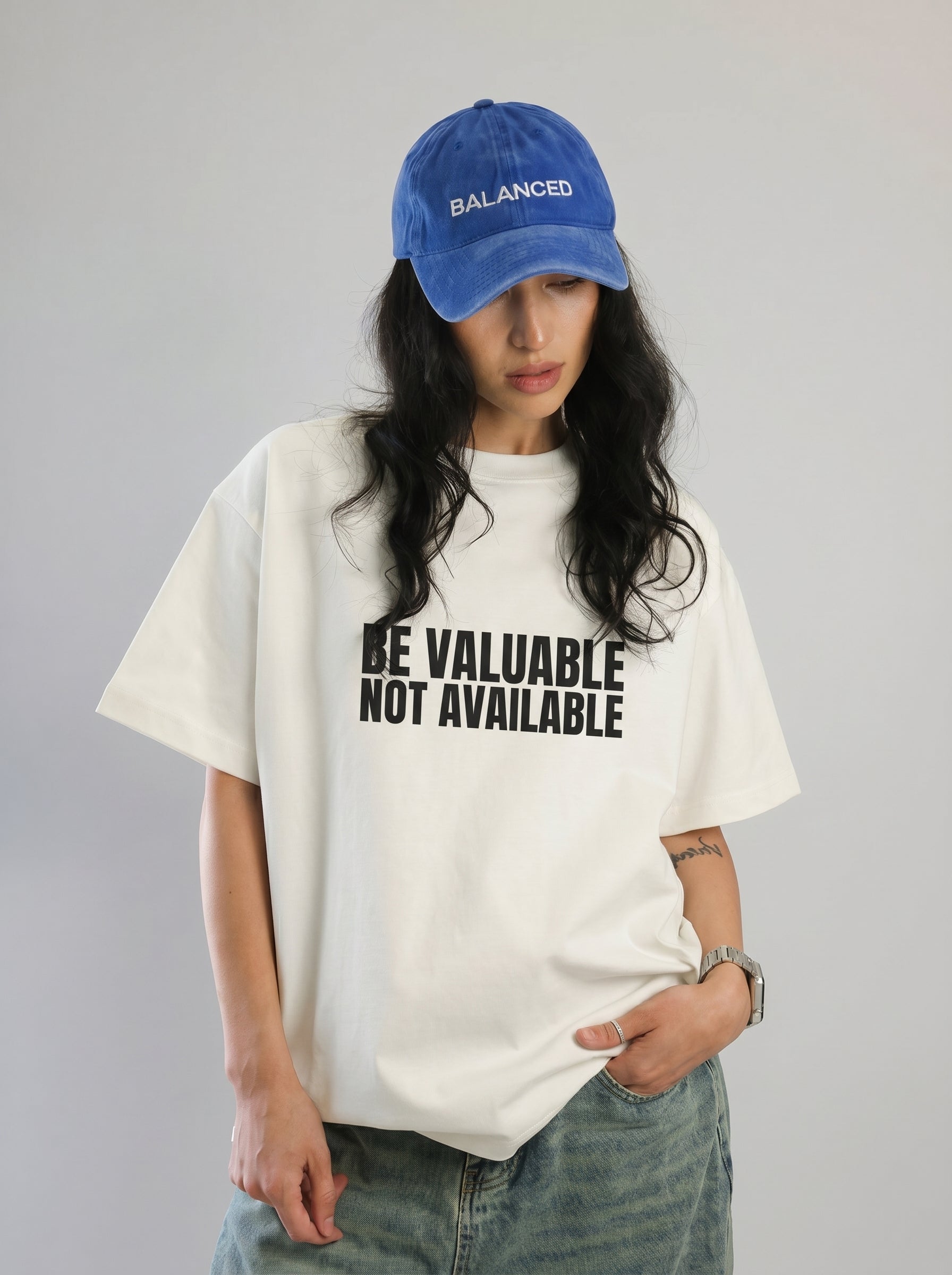 Be Valuable, Not Available – Statement Tee