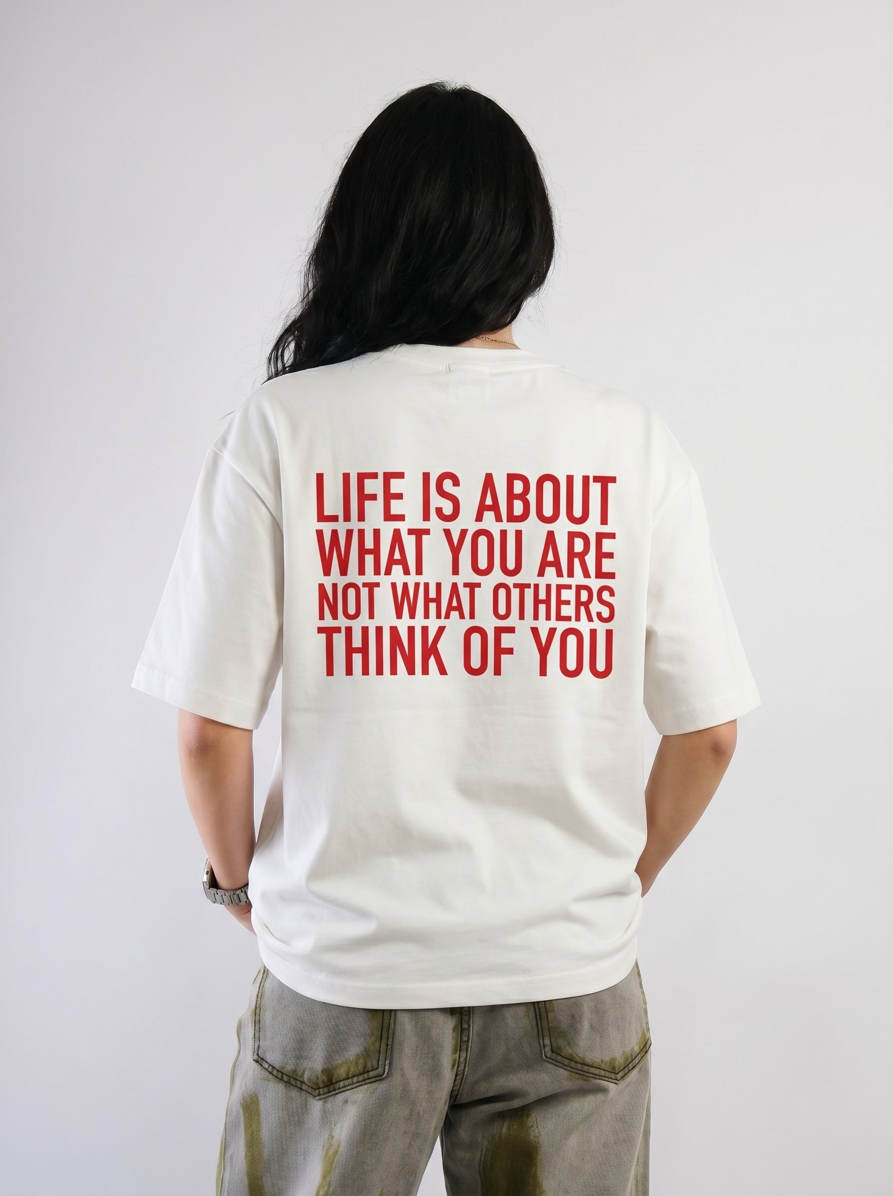 Life Is About What You Are – Statement Tee