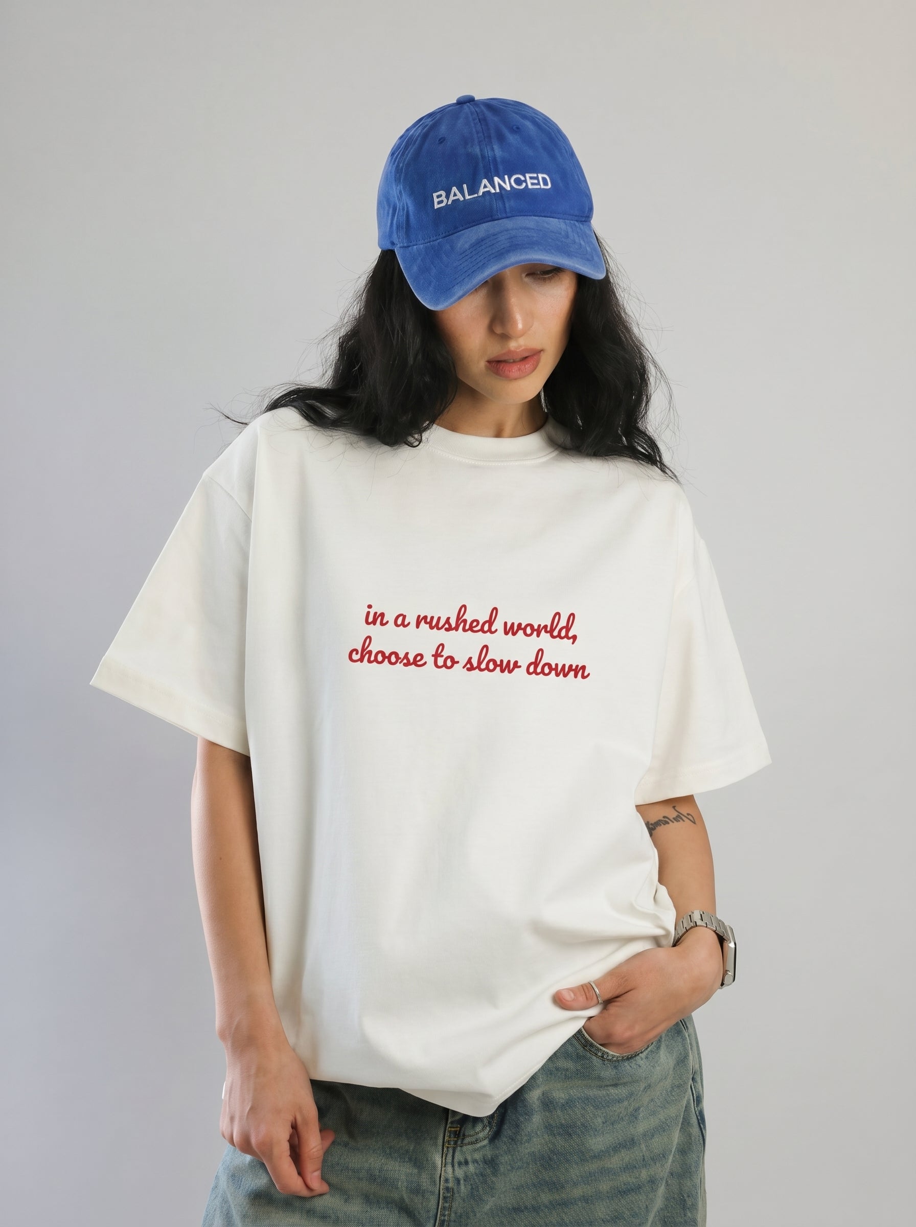 Choose To Slow Down – Quote Tee