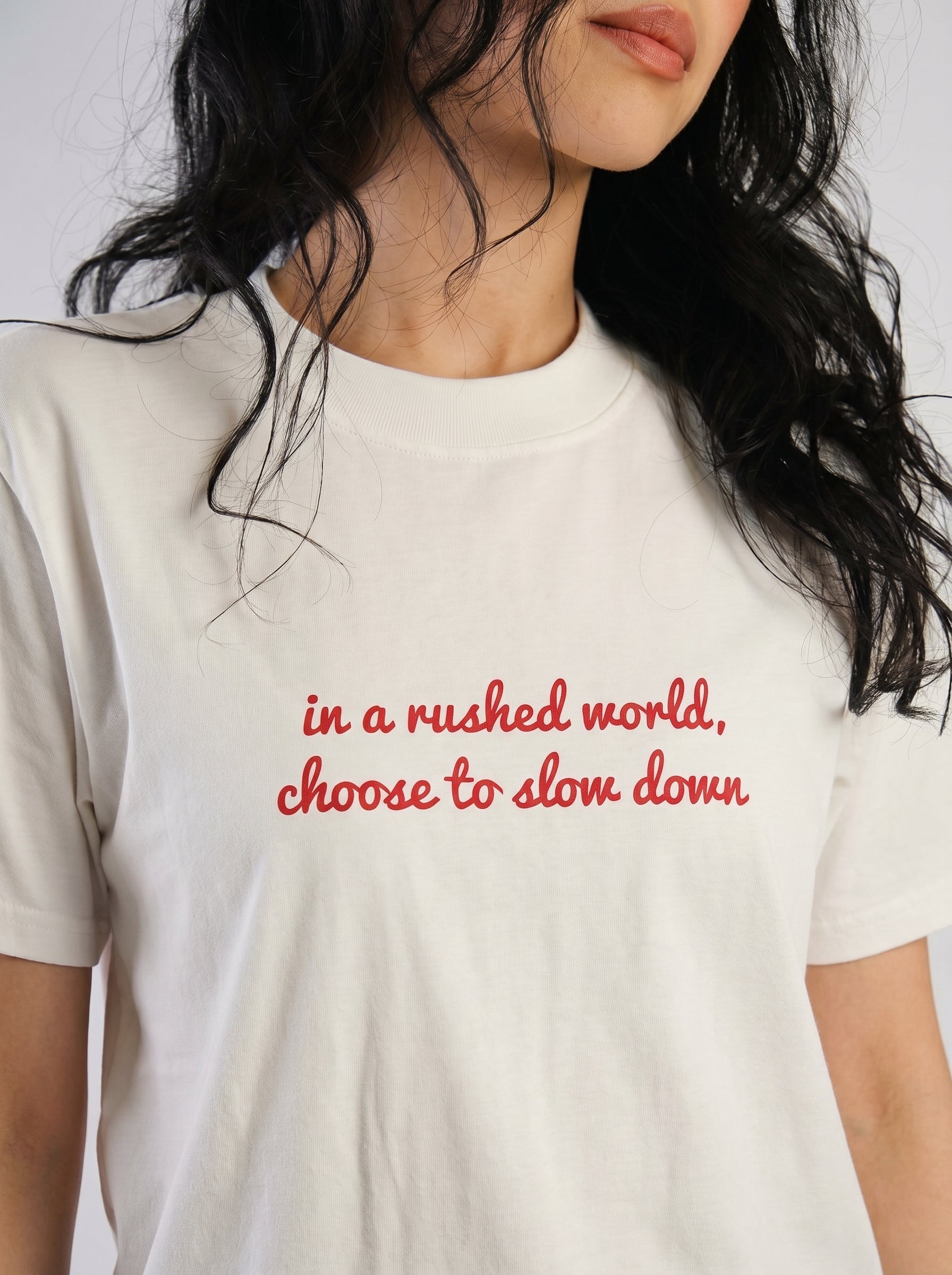 Choose To Slow Down – Quote Tee