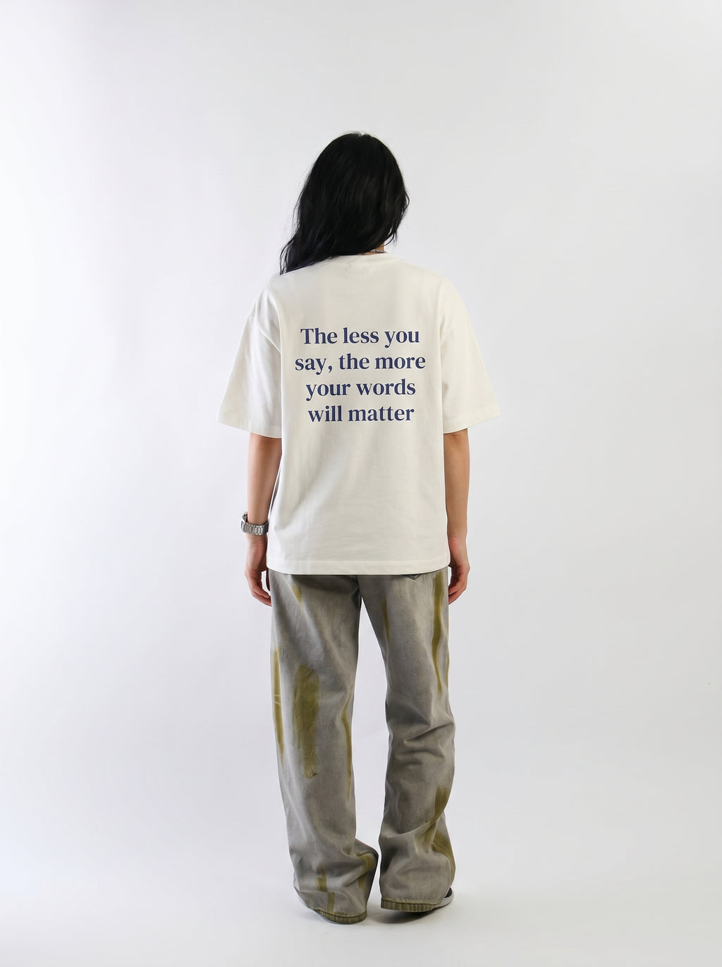 The Less You Say – Minimalist Quote Tee
